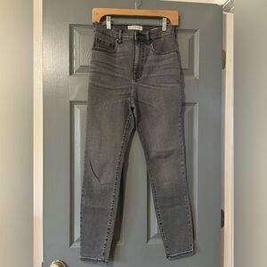 Everlane High Rise faded black skinny jean size 28